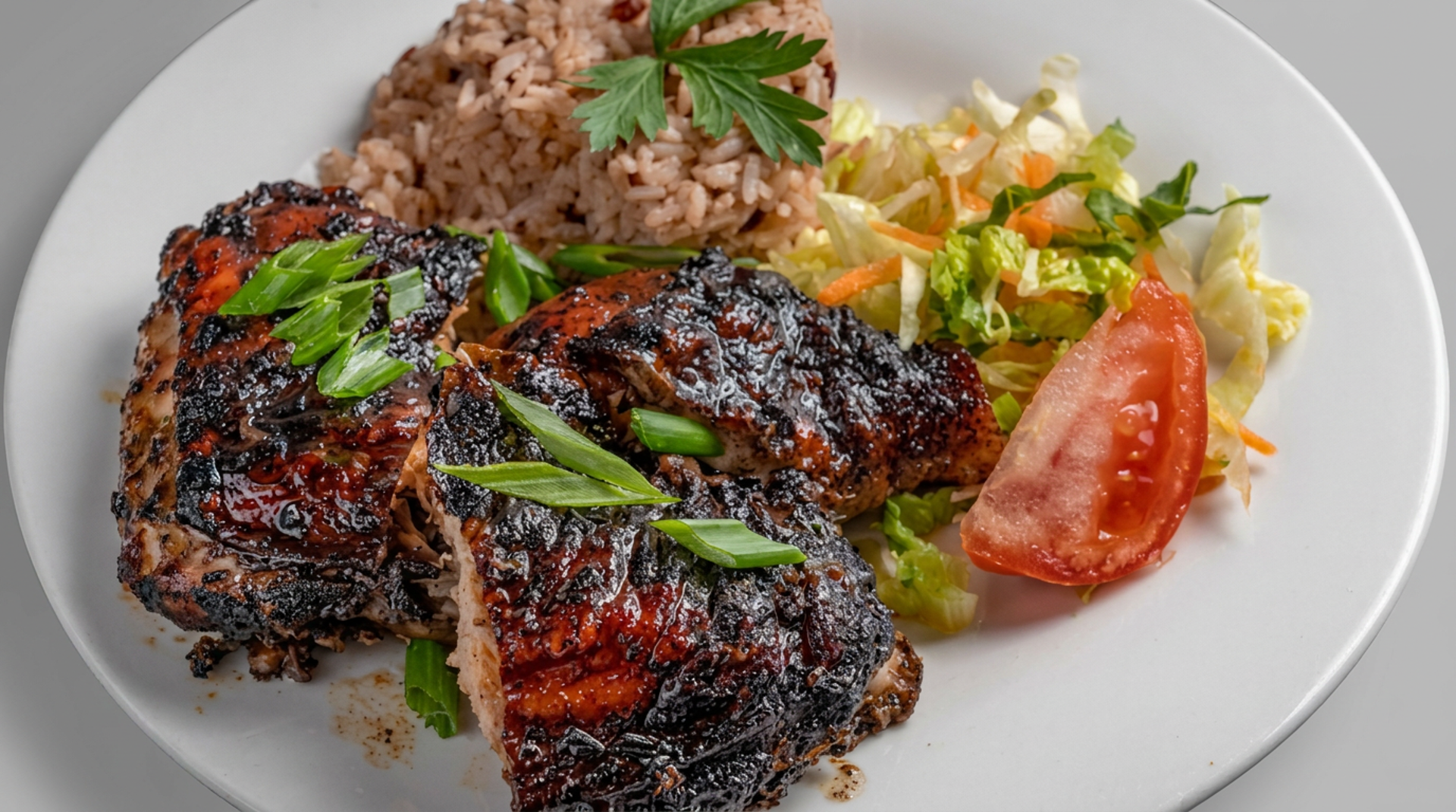 Oxtails and jerk chicken