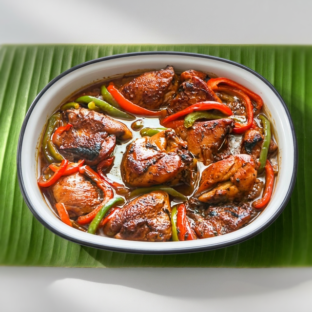 Brown Stew Chicken.